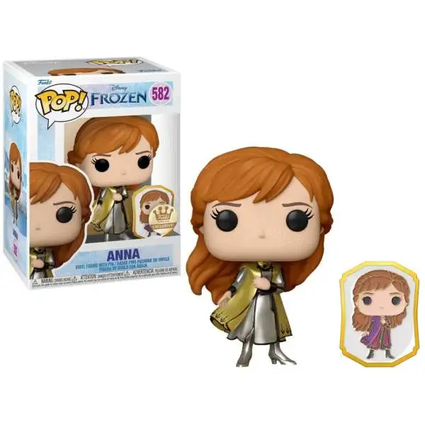 Funko Frozen POP! Disney Anna Exclusive Vinyl Figure [with Pin]