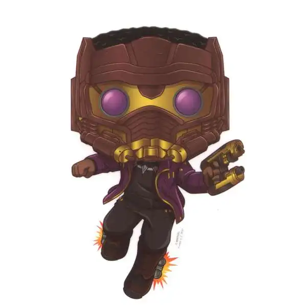 Funko Guardians of the Galaxy Star-Lord Exclusive 3-Inch Sticker