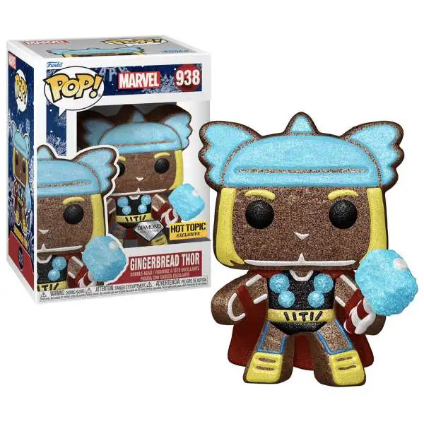 Funko POP! Marvel Gingerbread Thor Exclusive Vinyl Bobble Head #938 [Diamond Collection]
