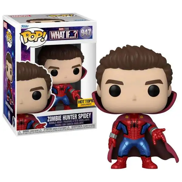 Funko What If? POP! Marvel Zombie Hunter Spidey Exclusive Vinyl Figure #947