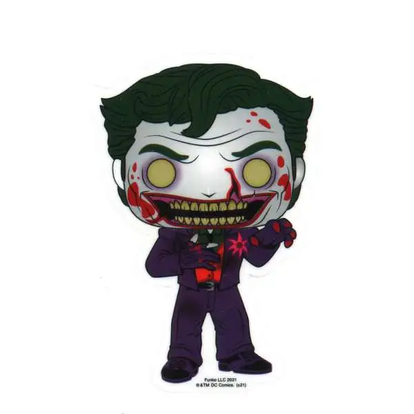 Funko DCeased The Joker Exclusive 3-Inch Sticker [Bloody]