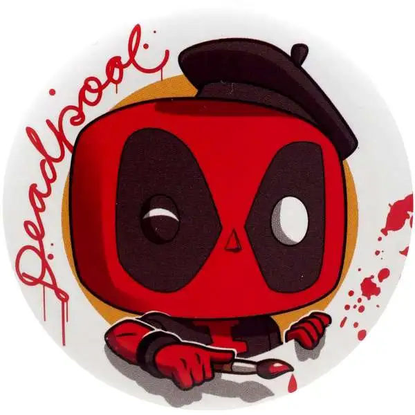 Funko Marvel POP! Artist Deadpool Exclusive 2-Inch Button