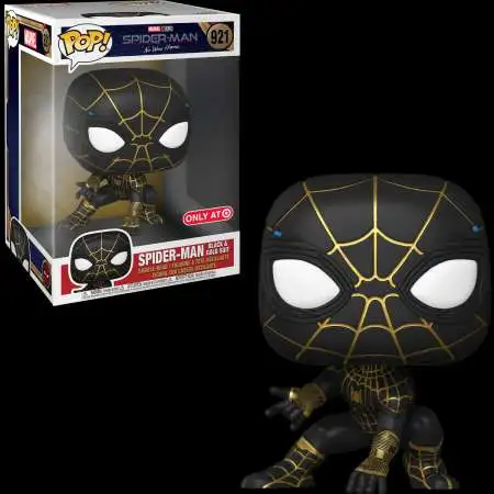 Funko Spider-Man No Way Home POP! Marvel Spider-Man Exclusive 10-Inch Vinyl Bobble Head #921 [Black & Gold Suit]