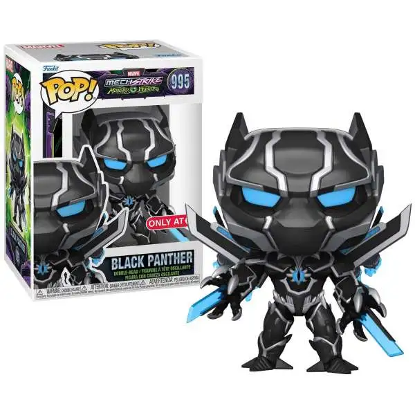Funko Mech Strike Monster Hunters POP! Marvel Black Panther Exclusive Vinyl Bobble Head #995