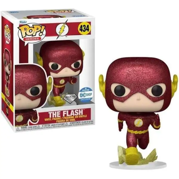 Funko DC POP! Heroes The Flash Vinyl Figure #434 [Diamond Collection, Damaged Package]