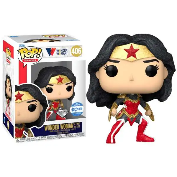 Funko DC Wonder Woman 80th Anniversary POP! Heroes Wonder Woman Vinyl Figure #406 [A Twist of Fate, Diamond Collection]