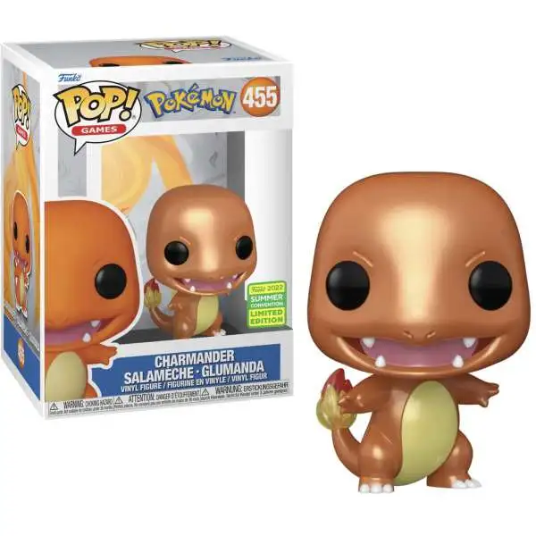 Funko Pokemon POP! Games Charmander Exclusive Vinyl Figure #455 [Metallic]