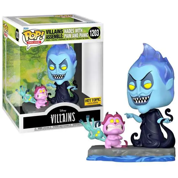 Funko Villains Assemble POP! Disney Hades with Pain & Panic Exclusive Vinyl Figure #1203