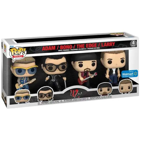 Funko U2 POP! Rocks Adam, Bono, The Edge & Larry Exclusive Vinyl Figure 4-Pack