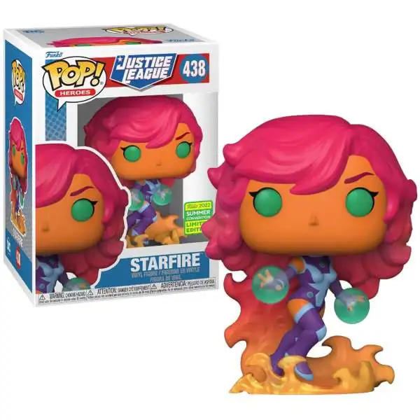Funko DC Justice League POP! Marvel Starfire Exclusive Vinyl Bobble Head #438