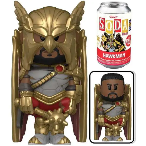 Funko DC Comics Black Adam Vinyl Soda Hawkman Exclusive Figure [1 RANDOM Figure, Look For The Chase!]