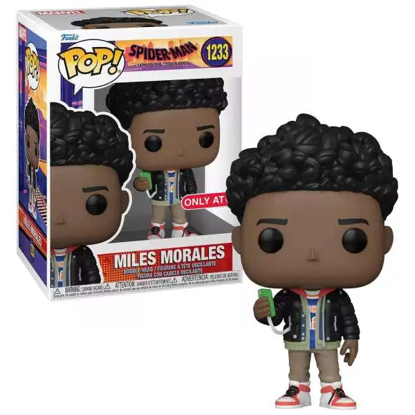 Funko Spider-Man Across the SpiderVerse POP! Marvel Miles Morales Exclusive Vinyl Figure #1233