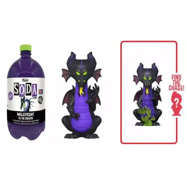 Funko Disney Vinyl Soda Maleficent as Dragon Exclusive Figure [3 Liter, 1 RANDOM Figure, Look for the Chase!]