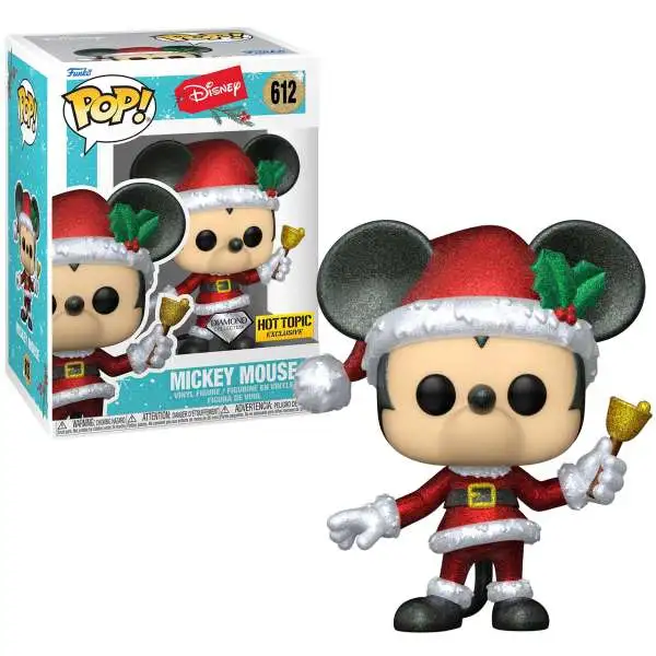 Funko POP! Disney Santa Mickey Exclusive Vinyl Figure #612 [Diamond Collection]