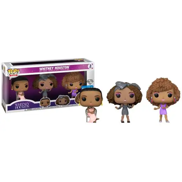 Funko POP! Icons Whitney Houston Exclusive Vinyl Figure 3-Pack [Diamond Collection]
