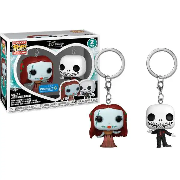 Funko Nightmare Before Christmas Pocket POP! Sally & Jack Skellington Exclusive Keychain 2-Pack