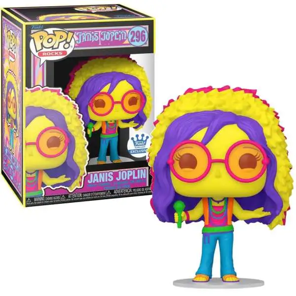 Funko POP! Rocks Janis Joplin Exclusive Vinyl Figure #296 [Blacklight]