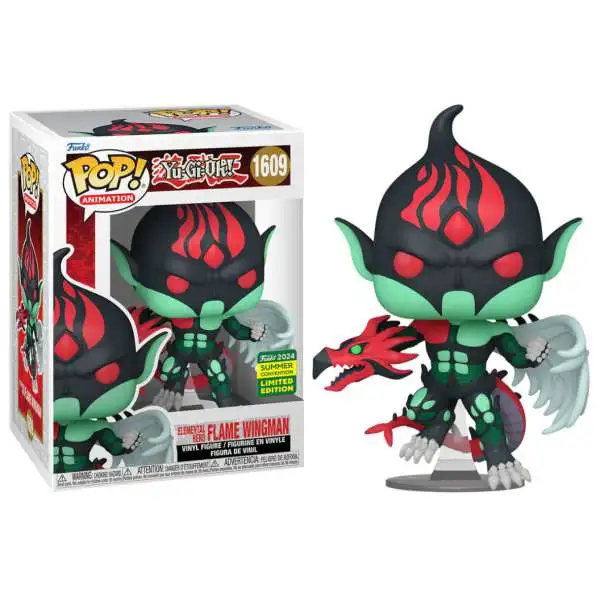 Funko YuGiOh POP! Animation Elemental Hero Flame Wingman Exclusive Vinyl Figure