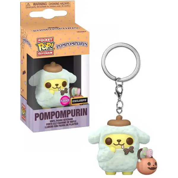 Funko Sanrio Hello Kitty Pocket POP! Pompompurin Exclusive Keychain [Flocked]