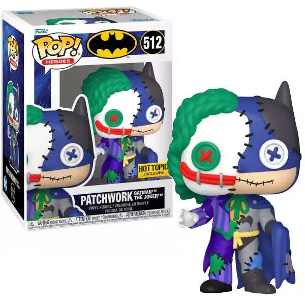 Funko DC POP! Heroes Patchwork Batman The Joker Exclusive Vinyl Figure #512