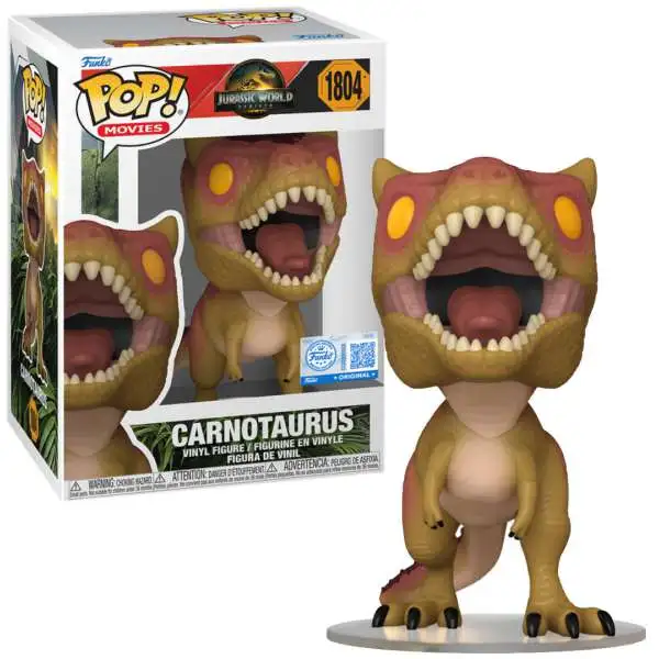 Funko Jurassic World Rebirth POP! Movies Carnotaurus Exclusive Vinyl Figure #1804