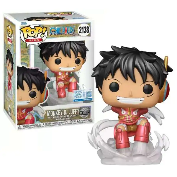 Funko One Piece POP! Plus Monkey. D. Luffy Exclusive Vinyl Figure #2138 [Metallic]