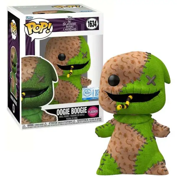 Funko The Nightmare Before Christmas POP! Disney: Patchwork Oogie Boogie Exclusive Vinyl Figure #1634 [Flocked]