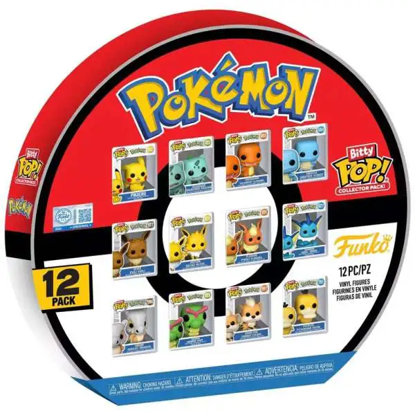 Funko Bitty POP! Pokemon Exclusive Vinyl Mini Figure 12-Pack