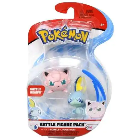 Pokemon Series 4 Sobble & Jigglypuff 3-Inch Battle Figure 2-Pack