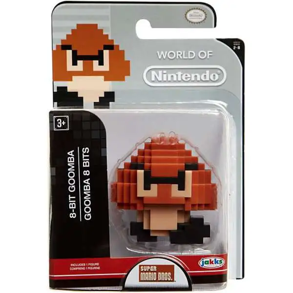 World of Nintendo Super Mario 8-Bit Goomba 2.5-Inch Mini Figure