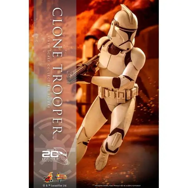 Star Wars Attack of the Clones Movie Masterpiece Clone Trooper Collectible Figure
