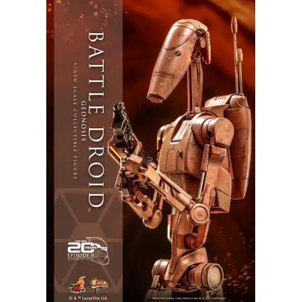 Star Wars Attack of the Clones Movie Masterpiece Battle Droid Collectible Figure [Geonosis]