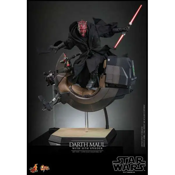 Star Wars Phantom Menace Movie Masterpiece Darth Maul with Sith Speeder Collectible 1/6 Scale Figure [2025 Version]