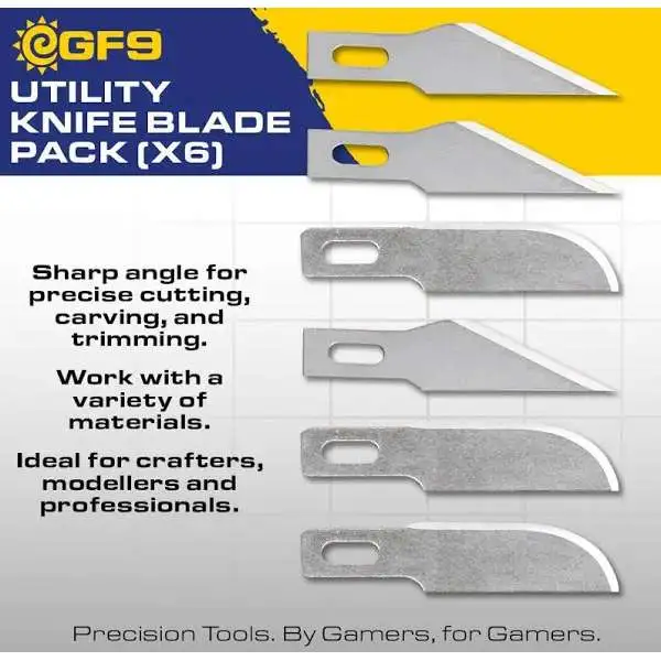 Precision Hobby Tools Utility Knife Blade Pack [x6]