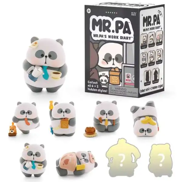 Mr. Pa Work Diary Series Mini Figure 3-Inch Mystery Pack