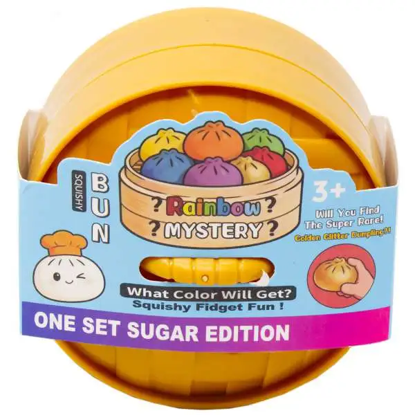 Rainbow Mystery Squishy Bun SUGAR Edition Mystery Pack