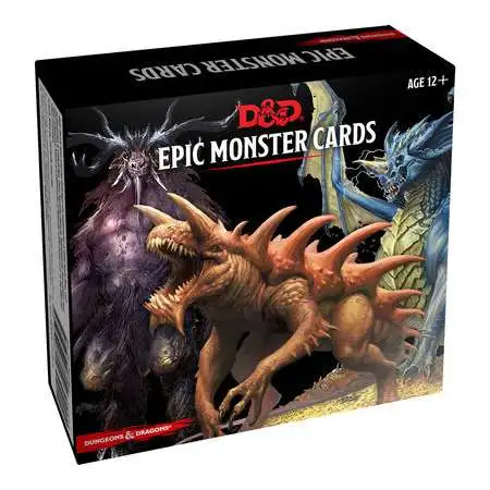 Dungeons & Dragons Game Accessories Epic Monster Cards Monster Cards