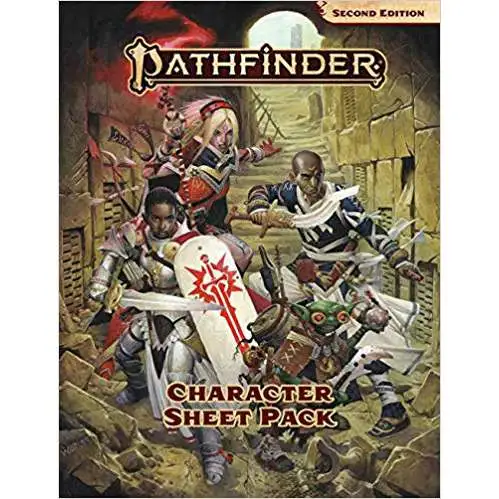 Pathfinder Second Edition Character Sheet Pack Roleplaying Accessory
