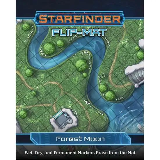 Starfinder Flip-Mat Forest Moon Roleplaying Accessory