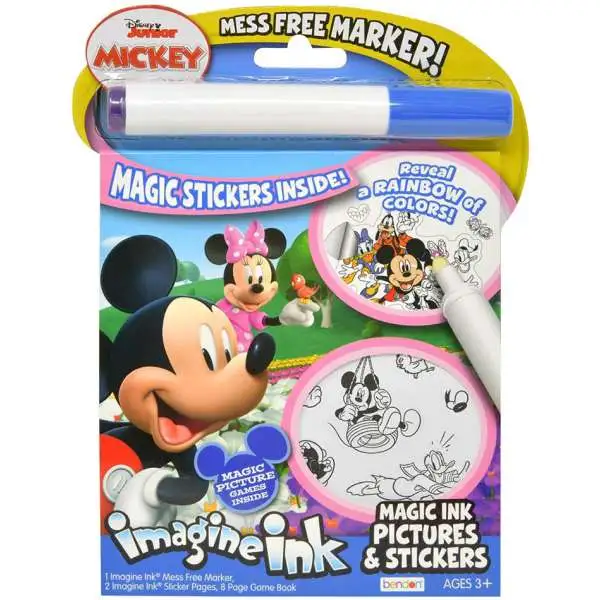 Disney Junior Imagine Ink Magic Ink Pictures & Stickers Activity Book