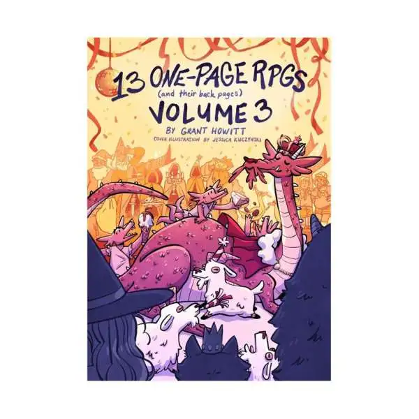 One-Page RPGS (and Their Back Pages) Volume 3 Hardcover Book [by Grant Howitt]