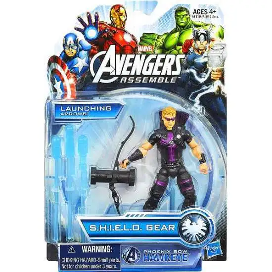 Marvel Avengers Assemble SHIELD Gear Phoenix Bow Hawkeye Action Figure [Damaged Package]