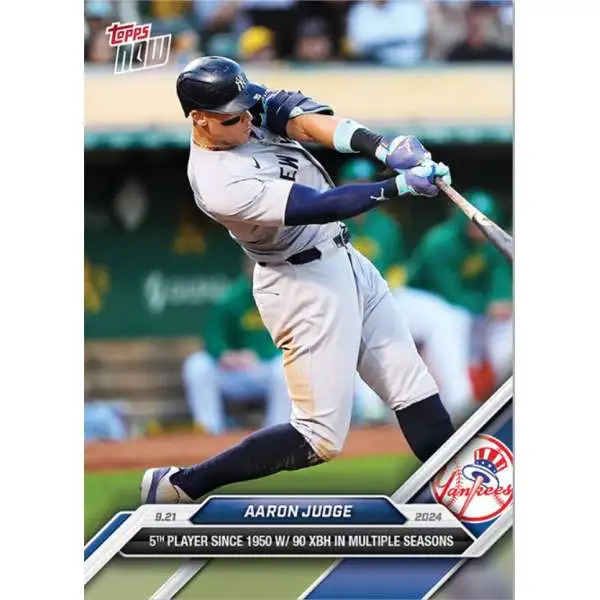 MLB 2024 NOW Baseball Aaron Judge #733 [5th Player since 1950 W/ 90 XBH in Multiple Seasons]