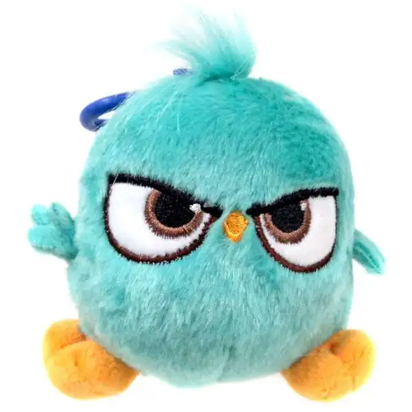 Angry Birds Hatchlings Blue-Green 4-Inch Plush Clip On