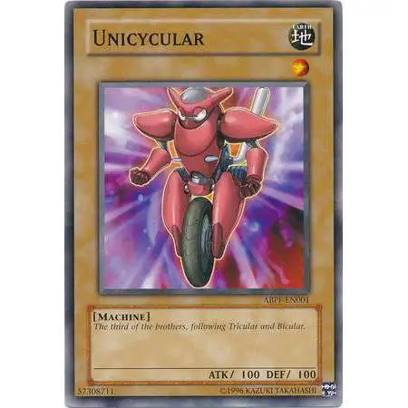 YuGiOh Trading Card Game Absolute Powerforce Common Unicycular ABPF-EN001