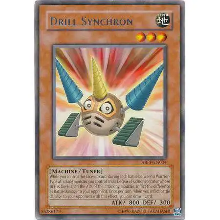 YuGiOh Trading Card Game Absolute Powerforce Rare Drill Synchron ABPF-EN004