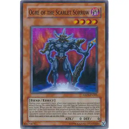 YuGiOh Trading Card Game Absolute Powerforce Super Rare Ogre of the Scarlet Sorrow ABPF-EN005