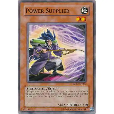 YuGiOh Trading Card Game Absolute Powerforce Common Power Supplier ABPF-EN007
