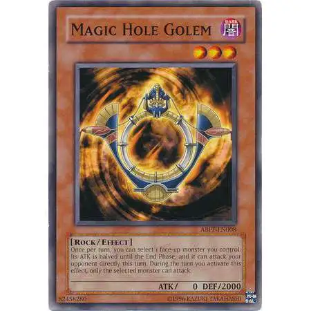 YuGiOh Trading Card Game Absolute Powerforce Common Magic Hole Golem ABPF-EN008