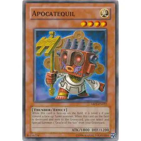 YuGiOh Trading Card Game Absolute Powerforce Common Apocatequil ABPF-EN022
